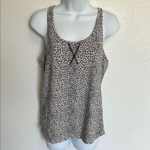 Calvin Klein Leopard Print Sleepwear Racerback Tank Top Size Medium